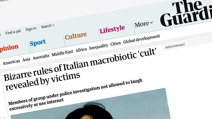 Italian macrobiotic 'sect' - a letter to the Guardian